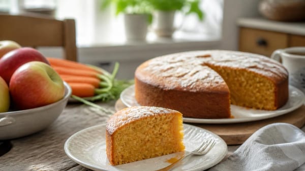 Carote e mele: la torta da merenda che sparisce in un attimo