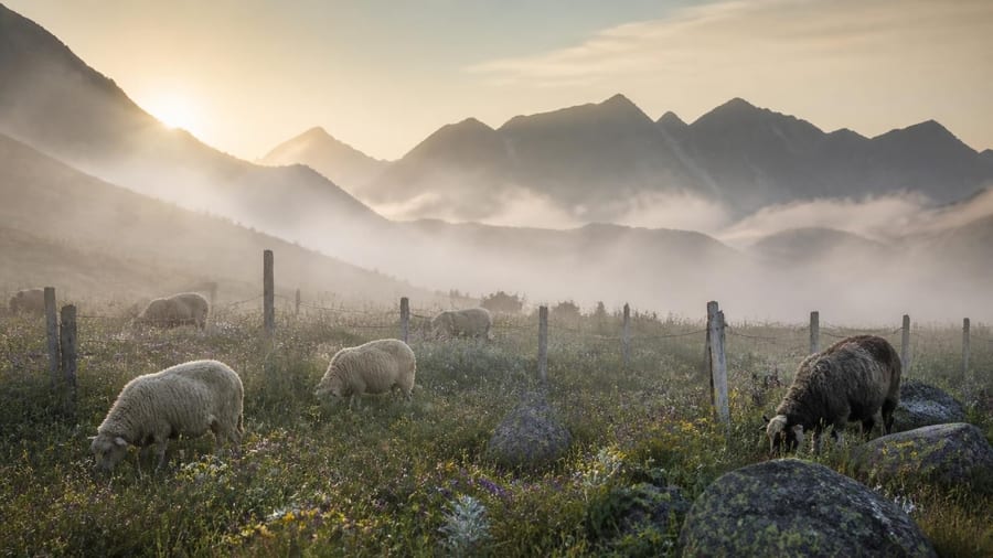 "La predazione avviene al mattino presto o al crepuscolo. I lupi individuano un piccolo gruppo isolato.…
