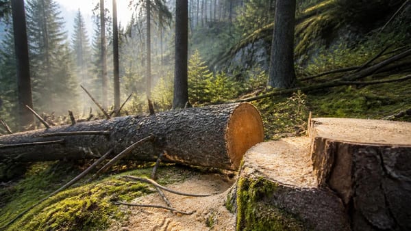 "Per i nostri boschi vi potrebbe sorprendere un'abbattuta d'alberi, ma prima d'indignarvi guardatevi attorno e…