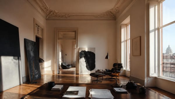 Paolo Sorrentino, l'attico d'epoca a Roma: il salone come galleria d'arte, lo studio per i copioni e il vicino di…