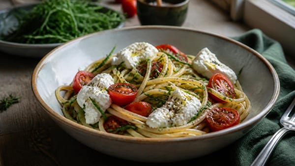 Pasta con gli agretti, pomodorini e stracciatella: la ricetta fresca della primavera